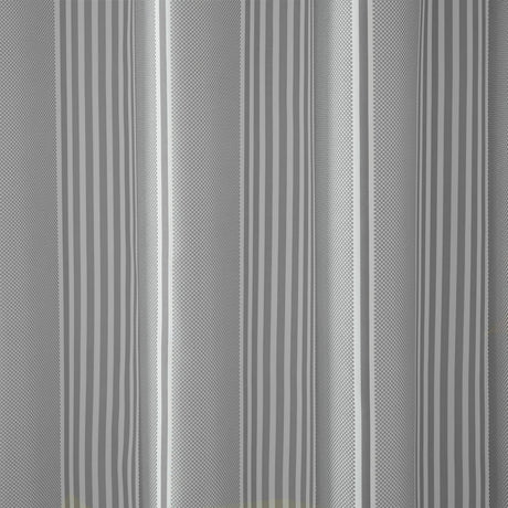 Catherine Lansfield Textured Stripe Shower Curtain - Texture Stripe Shower Curtain Silver