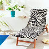 Catherine Lansfield Leopard Cotton Sun Lounger Towel 78x200cm - Natural