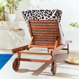 Catherine Lansfield Leopard Cotton Sun Lounger Towel 78x200cm - Natural - Leopard Sun Lounger Towel