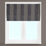 Boheme Stripe Mocha Made To Measure Roman Blind by Style Furnishings