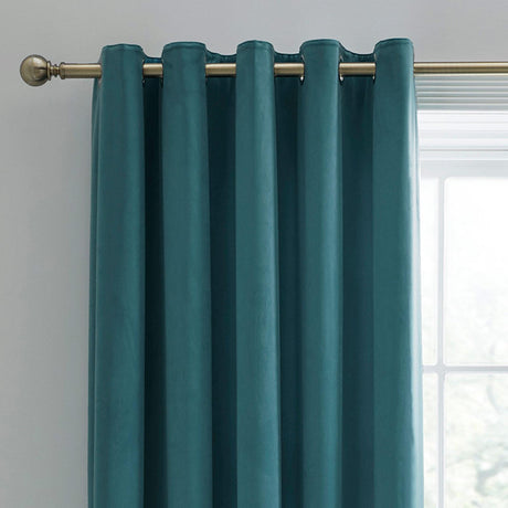 Montrose Velvet Blackout Eyelet Curtains by Laurence Llewelyn-Bowen