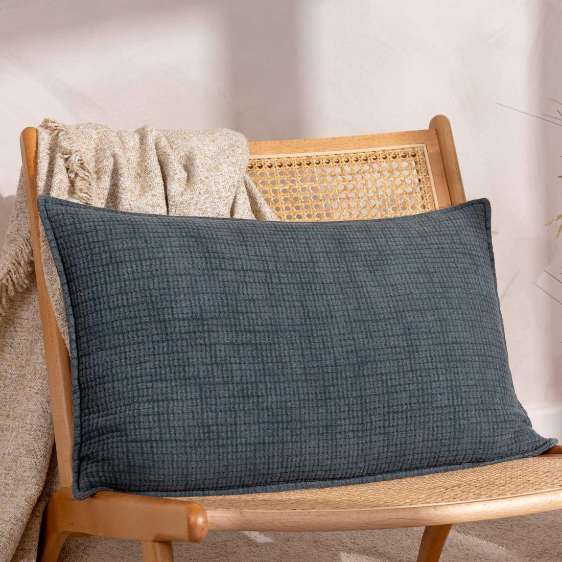 Ribble 100% Cotton Ink Cushion Cover 40cm x 60cm