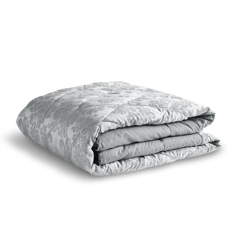 Catherine Lansfield Damask Jacquard Runner - Damask Jacquard Bedspread Silver