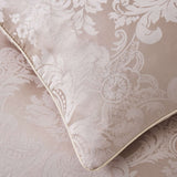 Catherine Lansfield Damask Jacquard Filled Cushion 43cm x 43cm - Champagne - Damask Jacquard Cushion Champagne