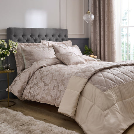 Catherine Lansfield Damask Jacquard Duvet Cover Set