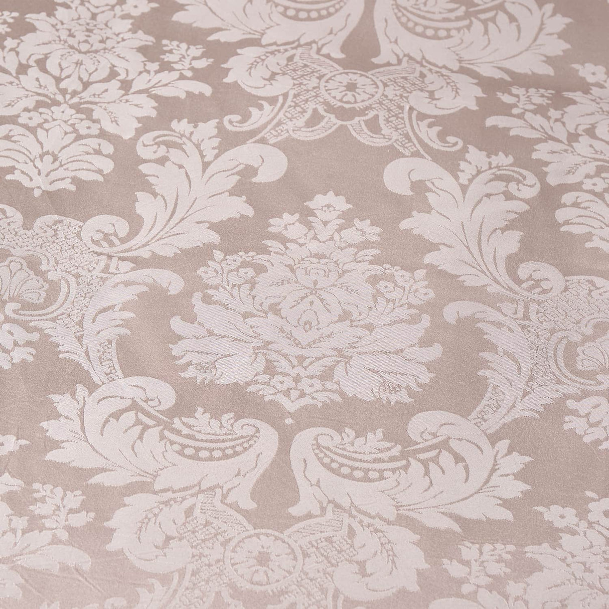 Catherine Lansfield Damask Jacquard Duvet Cover Set - Damask Jacquard Duvet Set Champagne