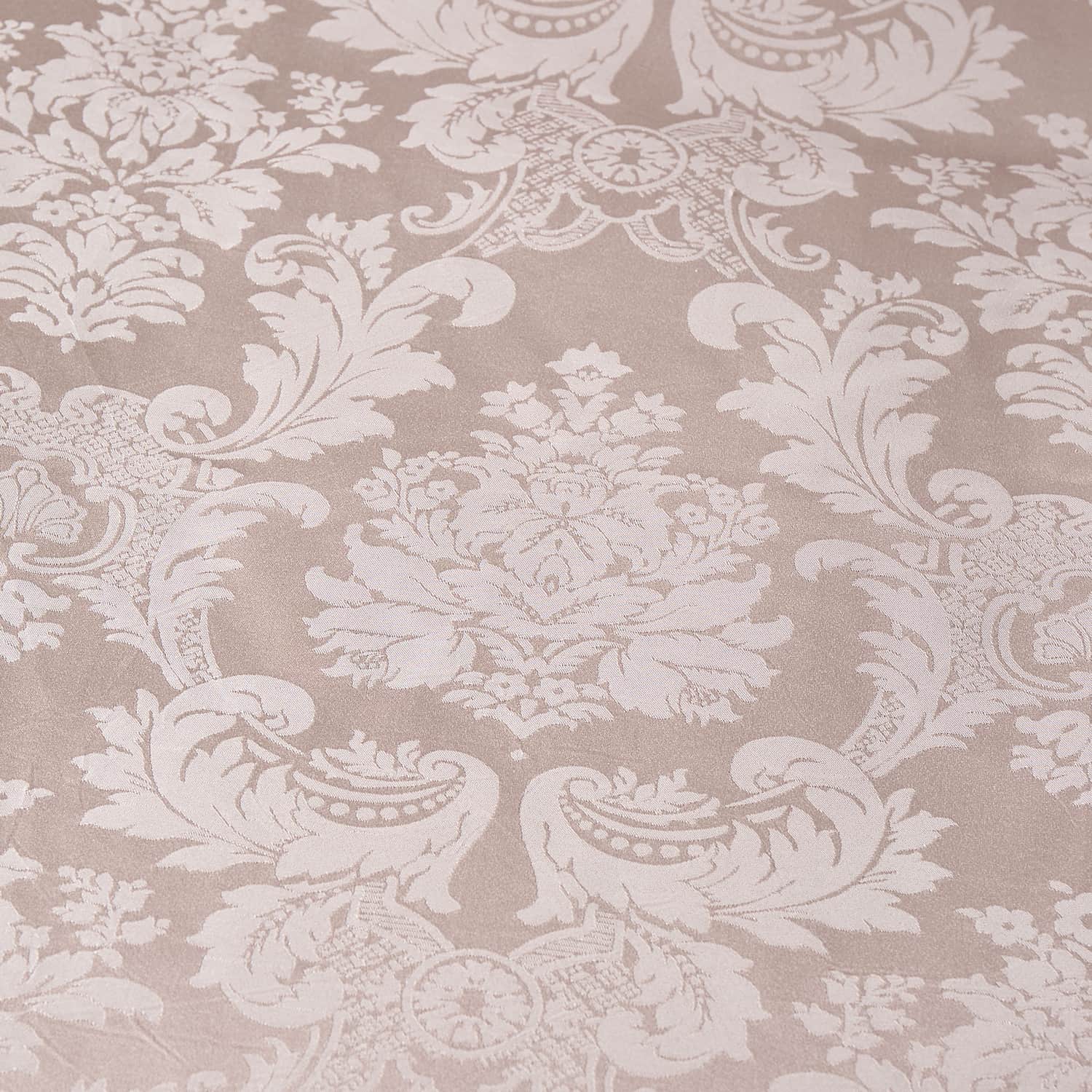 Catherine Lansfield Damask Jacquard Duvet Cover Set - Damask Jacquard Duvet Set Champagne