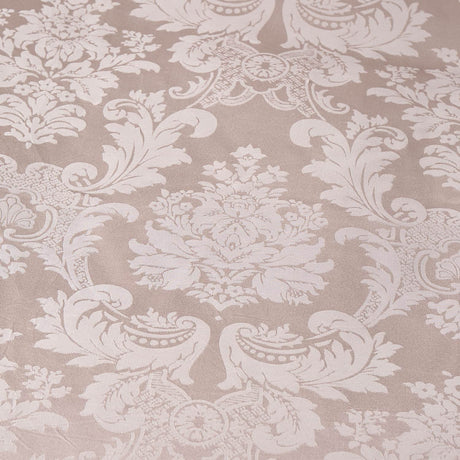 Catherine Lansfield Damask Jacquard Duvet Cover Set - Damask Jacquard Duvet Set Champagne