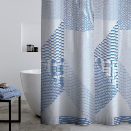 Catherine Lansfield Larsson Geo Geometric Shower Curtain