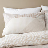 Catherine Lansfield Larsson Geo Duvet Cover Set - Natural - Larsson Geo Duvet Set Natural