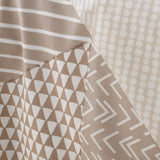 Catherine Lansfield Larsson Geo Duvet Cover Set - Natural - Larsson Geo Duvet Set Natural