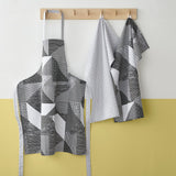 Catherine Lansfield Larsson Geo Geometric Grey Cotton Apron
