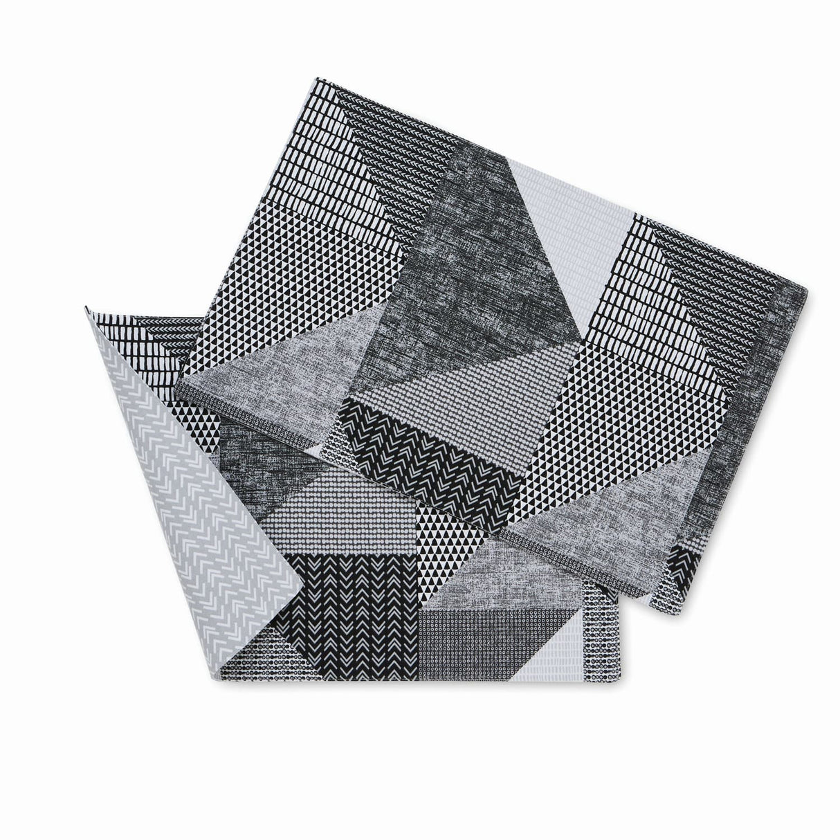 Catherine Lansfield Larsson Geo Geometric Grey Placemat 2 Pack - Larsson Geo Grey Placemat Pair