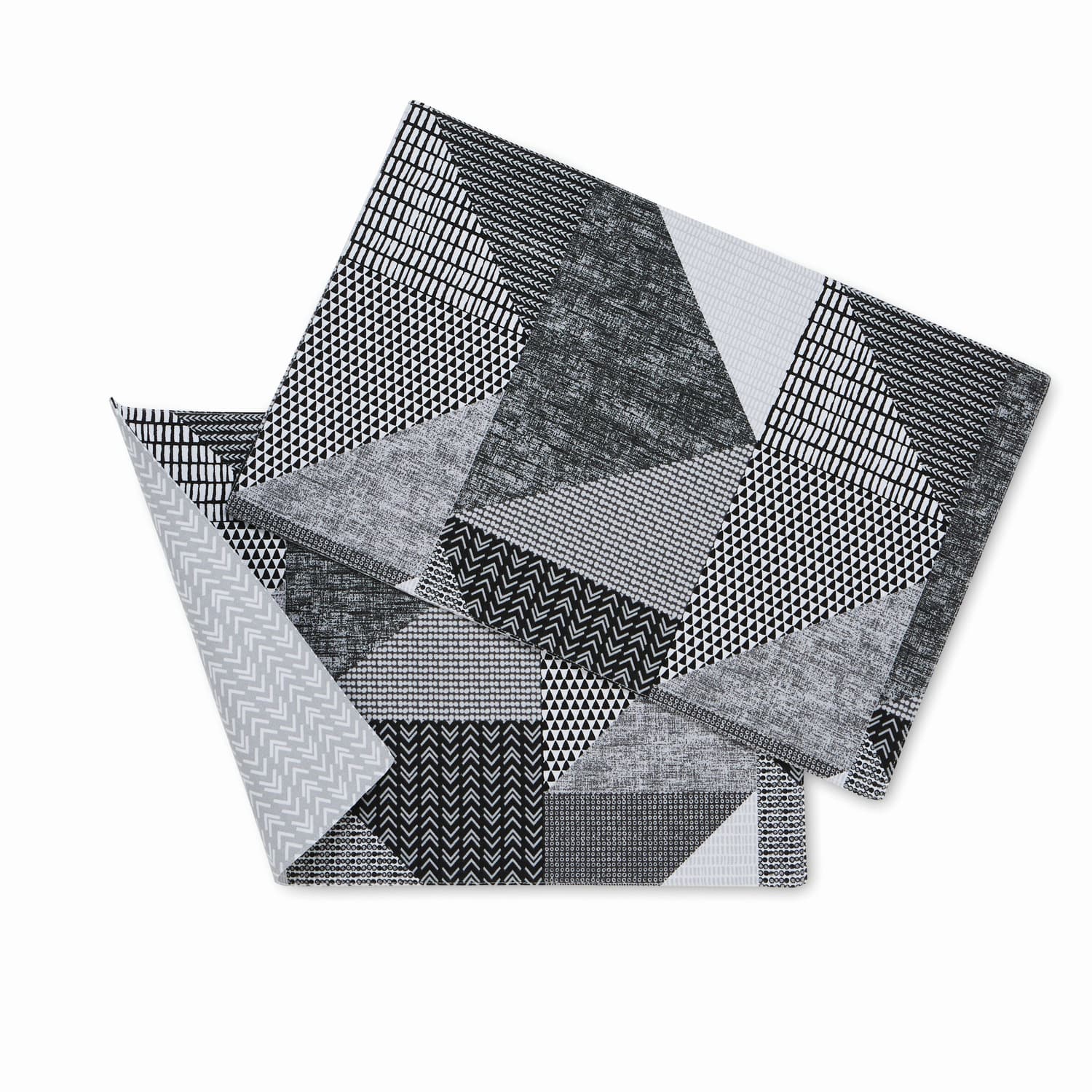 Catherine Lansfield Larsson Geo Geometric Grey Placemat 2 Pack - Larsson Geo Grey Placemat Pair