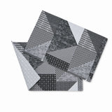 Catherine Lansfield Larsson Geo Geometric Grey Placemat 2 Pack - Larsson Geo Grey Placemat Pair