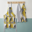 Catherine Lansfield Larsson Geo Geometric Ochre Cotton Apron