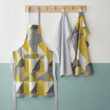 Catherine Lansfield Larsson Geo Geometric Ochre Cotton Apron