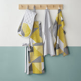 Catherine Lansfield Larsson Geo Geometric Ochre Cotton Apron - Larsson Geo Ochre Apron