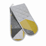 Catherine Lansfield Larsson Geo Geometric Ochre Double Oven Glove - Larsson Geo Ochre Double Oven Glove