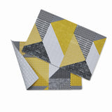 Catherine Lansfield Larsson Geo Geometric Ochre Placemat 2 Pack - Larsson Geo Ochre Placemat Pair