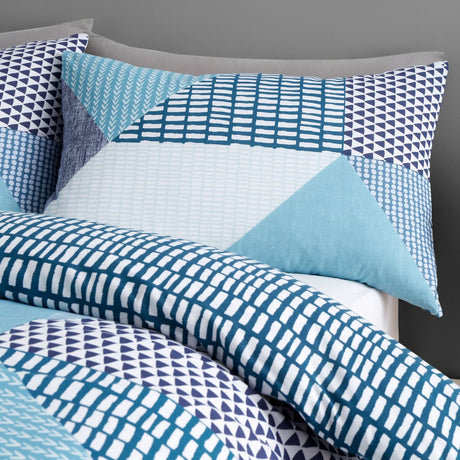 Catherine Lansfield Larsson Geo Duvet Cover Set - Larsson Geo Teal