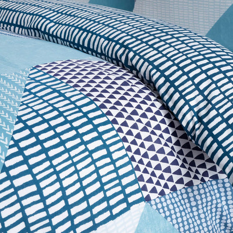 Catherine Lansfield Larsson Geo Geometric Shower Curtain - Larsson Geo Teal