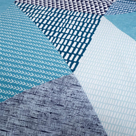 Catherine Lansfield Larsson Geo Geometric Shower Curtain - Larsson Geo Teal