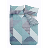Catherine Lansfield Larsson Geo Geometric Shower Curtain - Larsson Geo Teal
