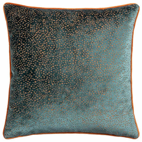 Estelle Spotted Cut Velvet Cushion Cover 18" x 18" by Paoletti