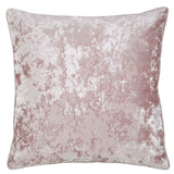 Catherine Lansfield Diamante Filled Cushion 45cm x 45cm - Blush - Crushed Velvet Blush Cushion
