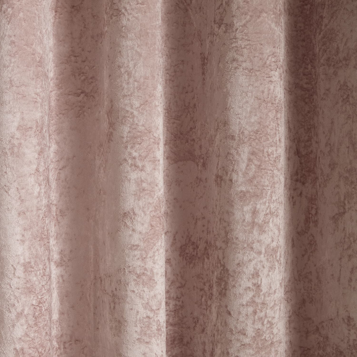 Catherine Lansfield Crushed Velvet Lined Eyelet Curtains - Blush - Crushed Velvet Curtains Blush