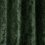 Catherine Lansfield Crushed Velvet Lined Eyelet Curtains - Natural - Crushed Velvet Curtains Olive