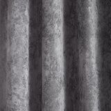 Catherine Lansfield Crushed Velvet Lined Eyelet Curtains - Silver - Crushed Velvet Curtains Silver Dup1