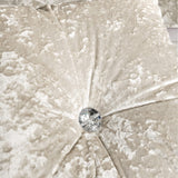 Catherine Lansfield Diamante Filled Cushion 45cm x 45cm - Natural - Crushed Velvet Cushion Natural (1)