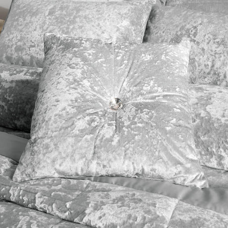 Catherine Lansfield Diamante Filled Cushion 45cm x 45cm - Silver