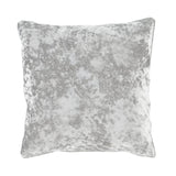 Catherine Lansfield Diamante Filled Cushion 45cm x 45cm - Silver - Crushed Velvet Cushion Silver (1)