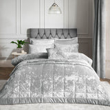 Catherine Lansfield Crushed Velvet Duvet Cover Set