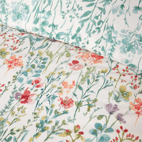 Amaryllis Floral Duvet Cover Set by Sundour