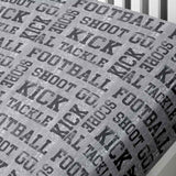 Football Fitted Sheet Grey by Bedlam
