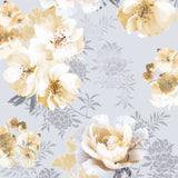 Catherine Lansfield Dramatic Floral Ochre Wallpaper - Dramatic Floral Ochre Wallpaper
