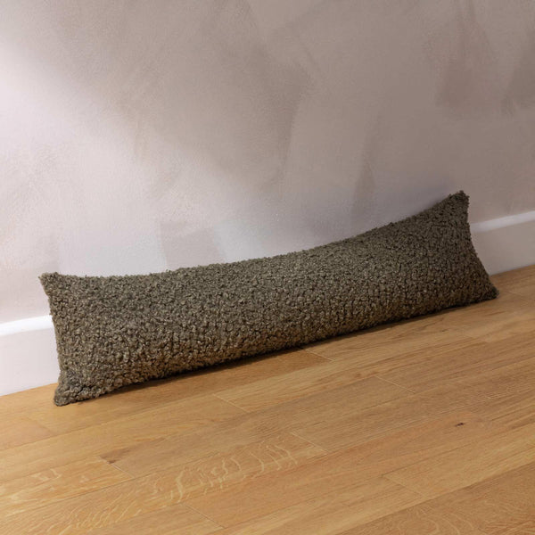 Cabu Textured Boucle Draught Excluder Khaki