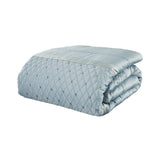 Catherine Lansfield Sequin Cluster Runner - Sequin Cluster Bedspread Duck Egg Image 3