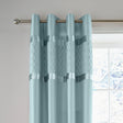 Catherine Lansfield Sequin Cluster Eyelet Curtains - Duck Egg