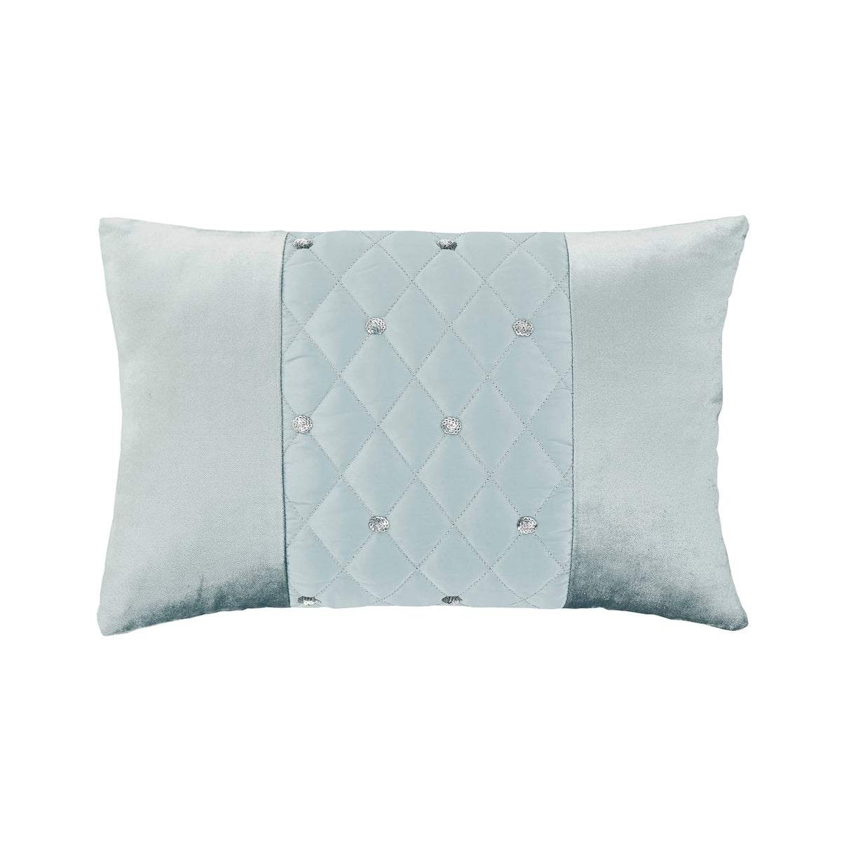 Catherine Lansfield Sequin Cluster Filled Cushion 30cm x 40cm - Duck Egg - Sequin Cluster Cushion Duck Egg Image 2