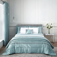 Catherine Lansfield Sequin Cluster Duck Egg Duvet Cover Bedding Set