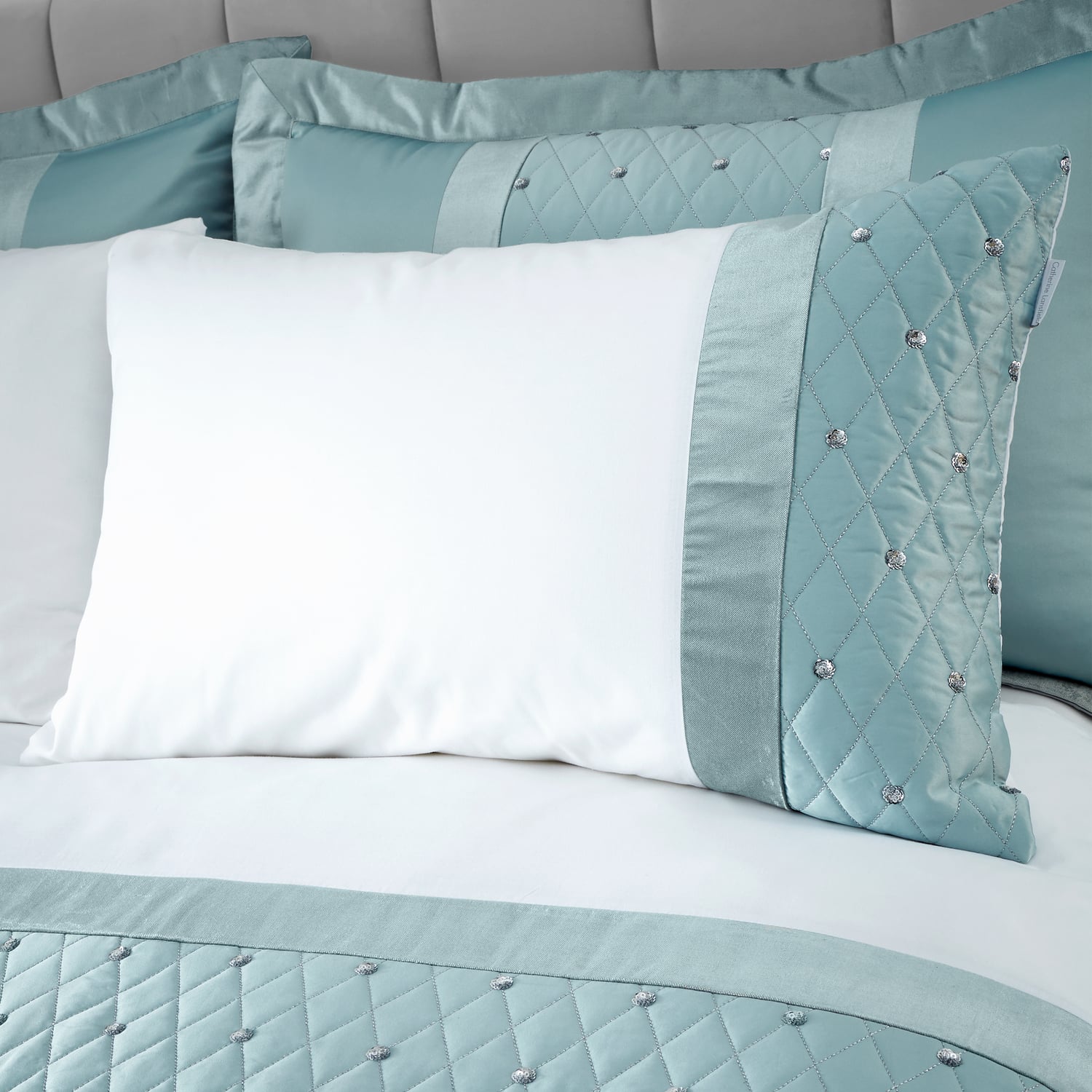 Catherine Lansfield Sequin Cluster Duvet Cover Set - Sequin Cluster Duvet Set Suck Egg Image 2