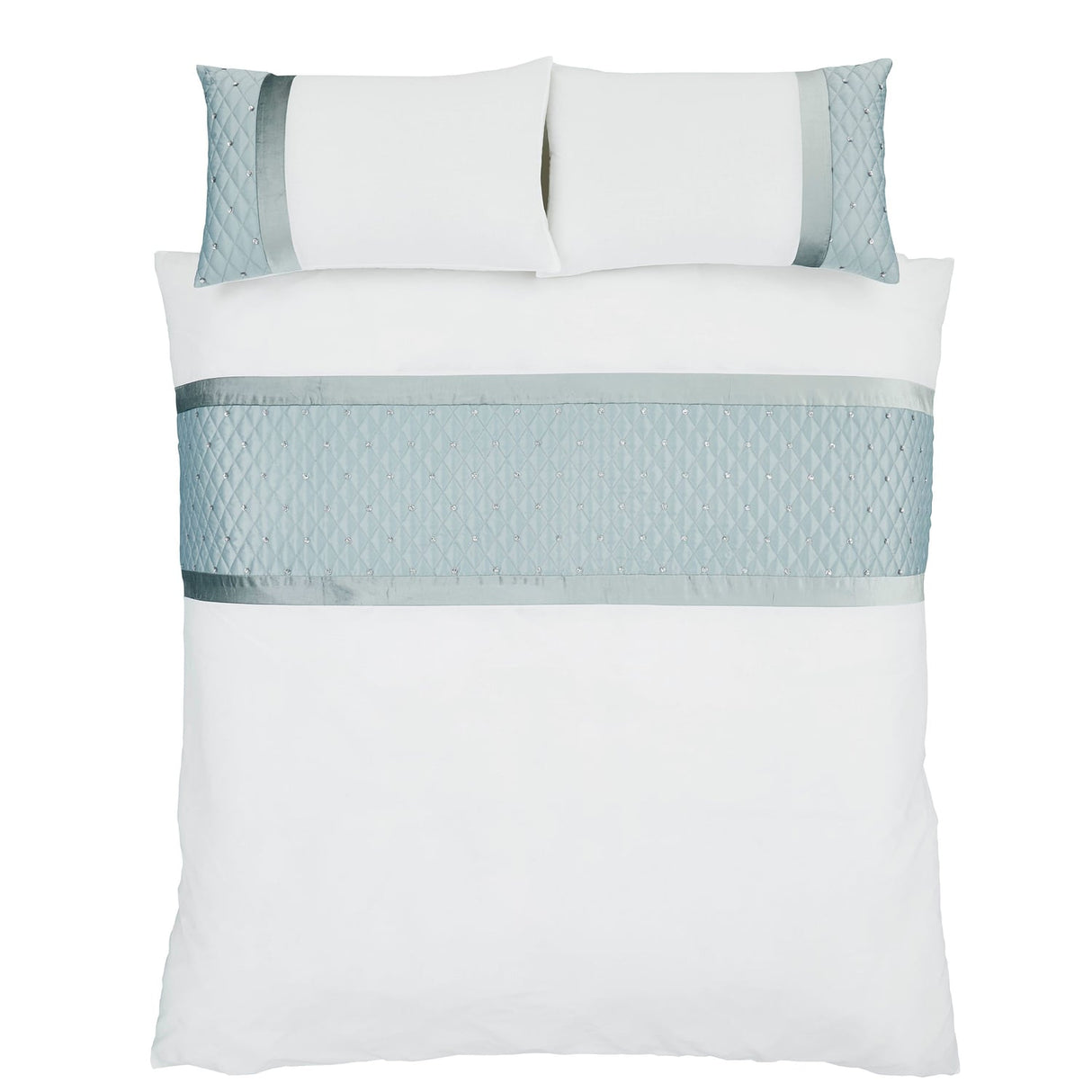Catherine Lansfield Sequin Cluster Duvet Cover Set - Sequin Cluster Duvet Set Suck Egg Image 4