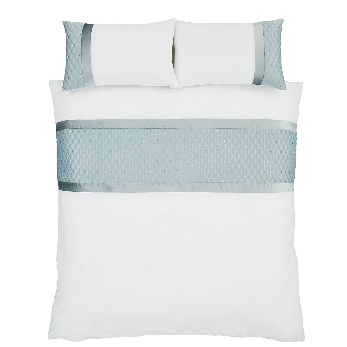 Catherine Lansfield Sequin Cluster Duvet Cover Set - Sequin Cluster Duvet Set Suck Egg Image 4