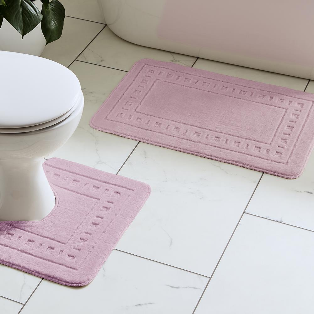 Catherine Lansfield Armoni Bath Set Pink Soft & Comfortable Bath and