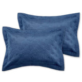 Catherine Lansfield Art Deco Pearl Navy Blue Pillowsham Pair 2